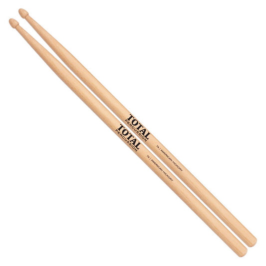 Total Percussion 7A Natural Wood Tip Drum Sticks