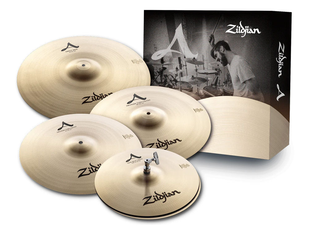 Zildjian A Zildjian Sweet Ride 14H/16C/18C/21R Cymbal Pack
