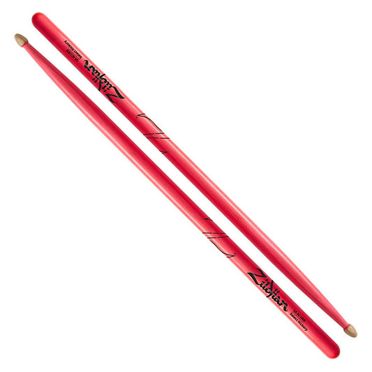Zildjian Hickory 5A Neon Pink Wood Tip Drum Sticks