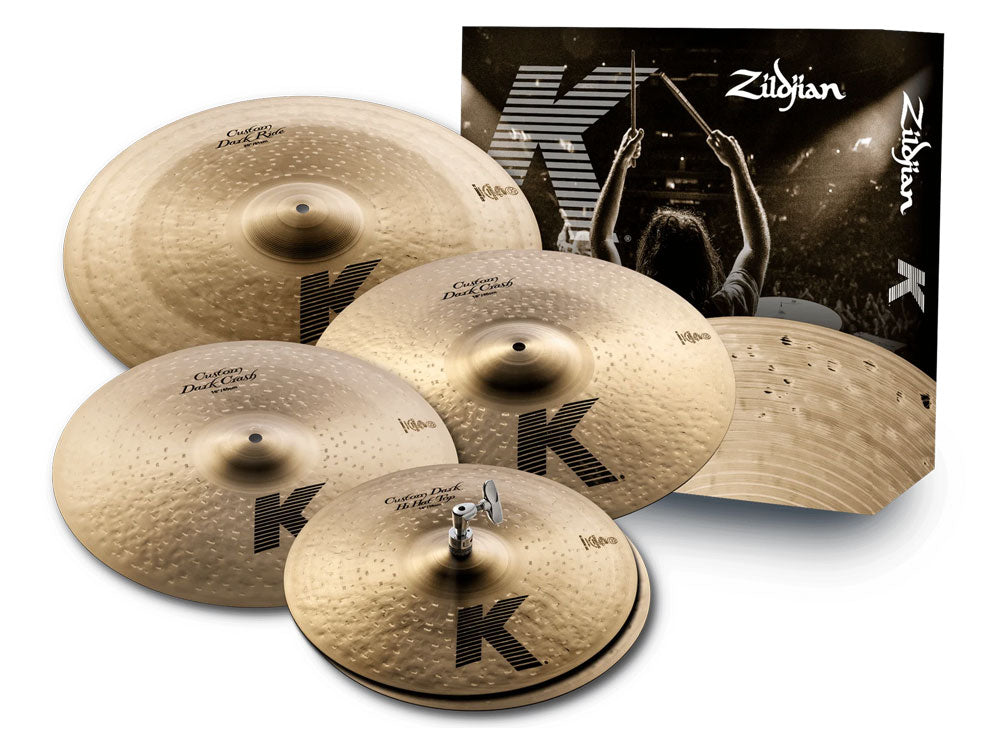 Zildjian K Custom Dark 14H/16C/18C/20R Cymbal Pack