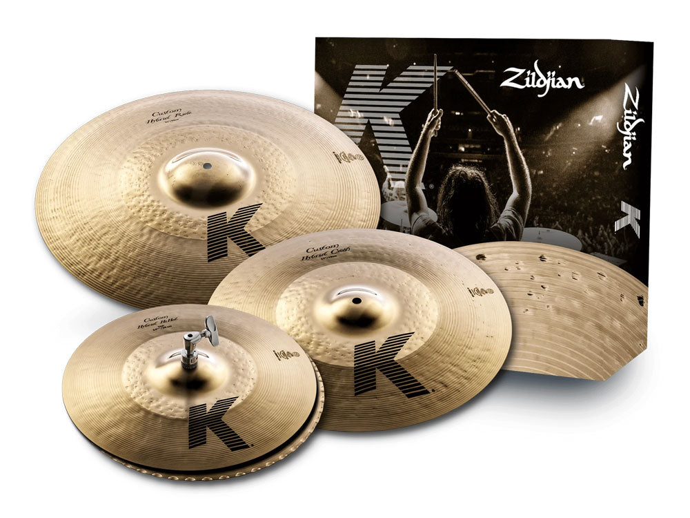 Zildjian K Custom Hybrid 14.25H/16C/18C/20R Cymbal Pack