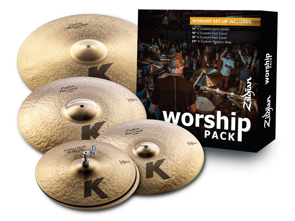Zildjian K Custom Worship 14H/16C/18C/20R Cymbal Pack