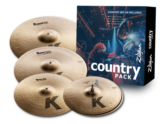 Zildjian K Zildjian Country 15H/17C/19C/20CR Cymbal Pack