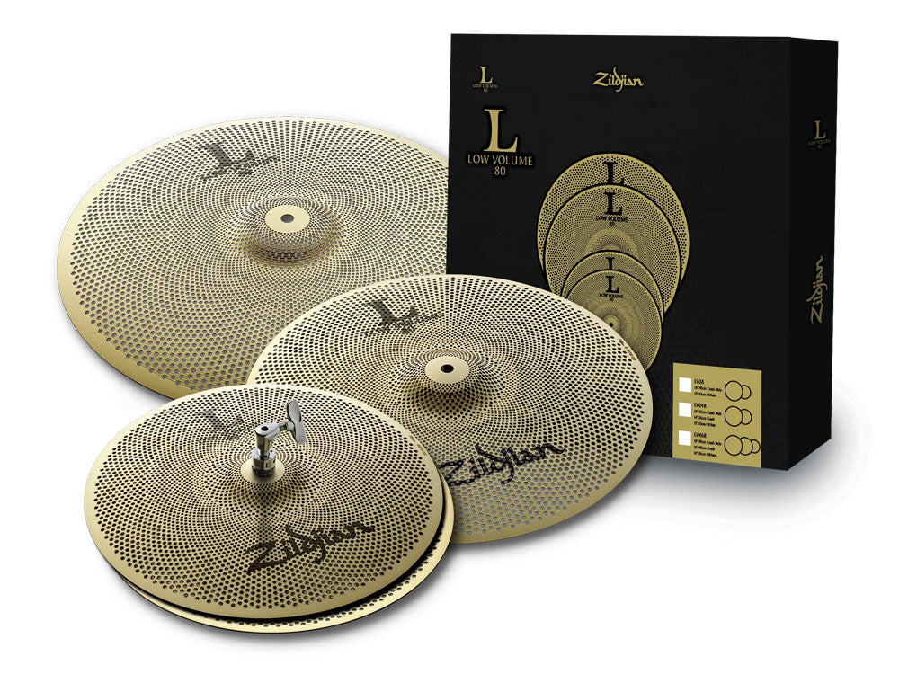 Zildjian L80 Low Volume 14H/16C/18CR Cymbal Pack