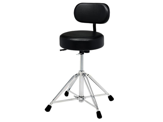 DW 9000 Series Air Lift Round Top Drum Throne with Backrest