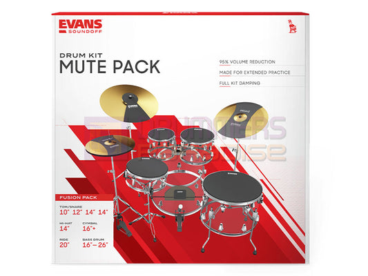 Evans SoundOff Mute Box Set 10" 12" 14" Fusion