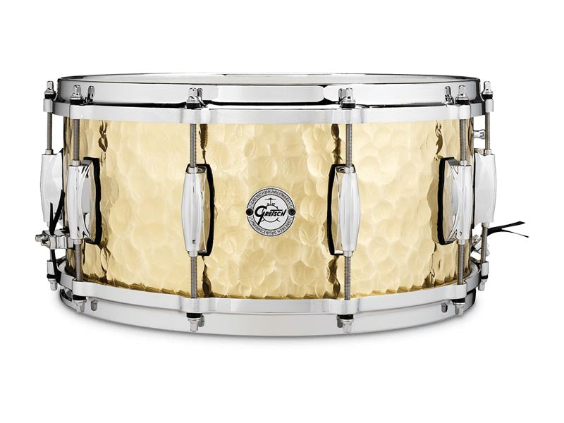 Gretsch Full Range 14" x 6.5" Hammered Brass Snare Drum