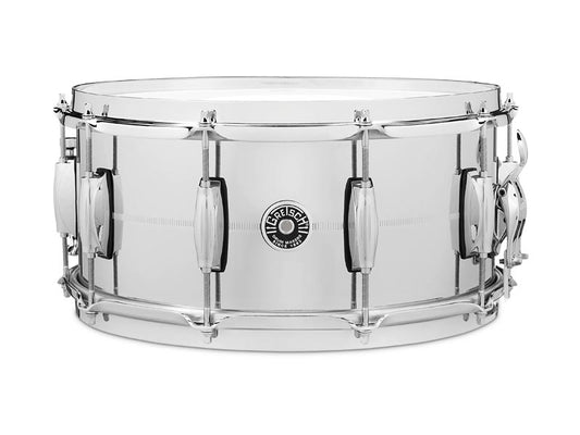 Gretsch USA Series 14" x 6.5" Brooklyn Chrome Over Brass Snare Drum